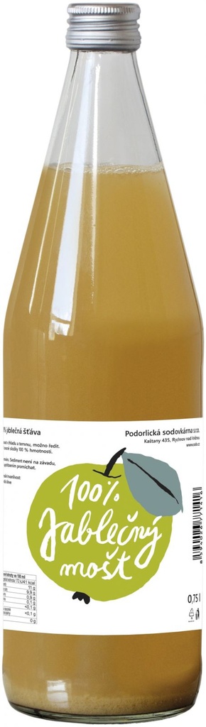 Mošt Jablečný 0,75l Podorlická sodovkárna